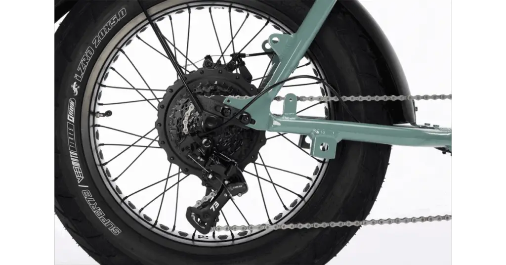 image of the Super73-ZX-electric-bike-agave-green-tyre