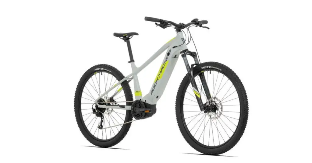 image of the Superior ROCK MACHINE Torrent INT e50-29 E-Bike in white and yellow