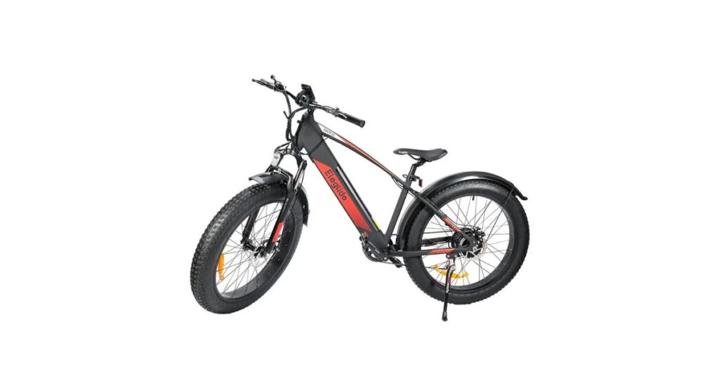 image of the eleglide tankroll ebike in black and red