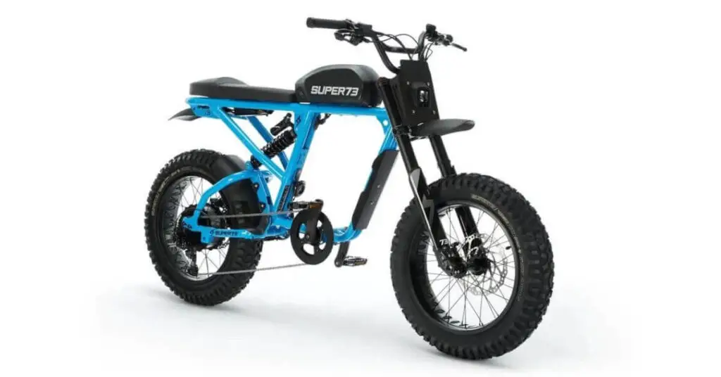 image of a blue and black super73 RX Mojave ebike