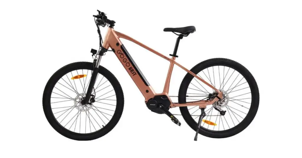 an image of the gogobest gm26 electric bike in light brown and black