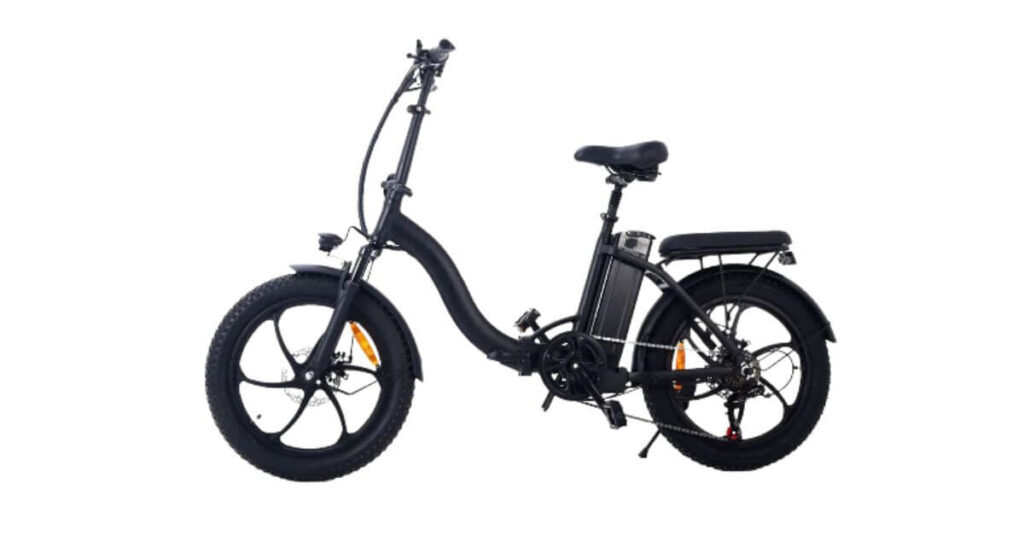 an image of the Huaming Shark BK6 48V 250W 20″ Tyres Folding Electric bike