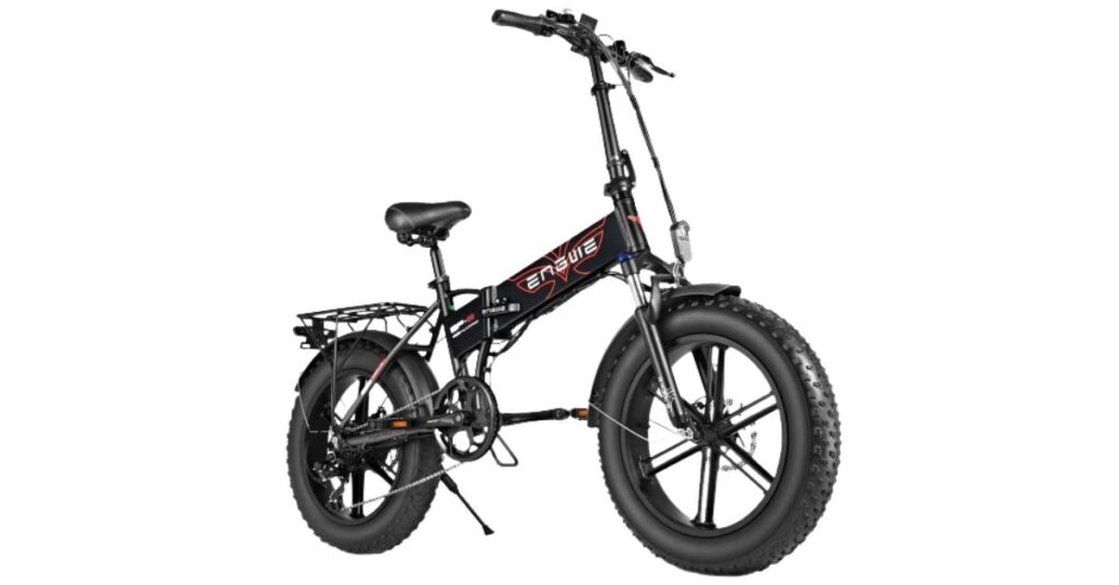 an image of a black and red coloured engwe ep2 pro electric bike