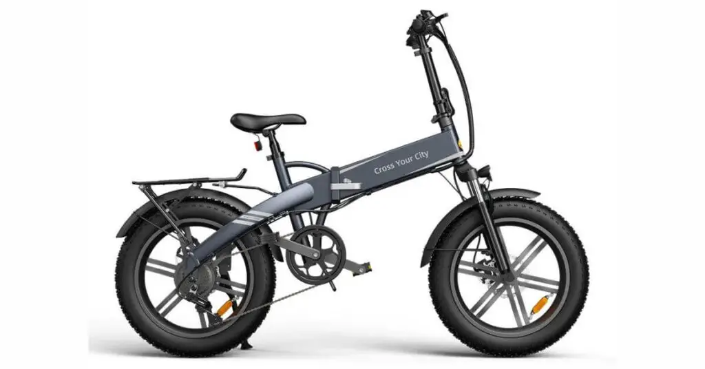 an image of the ADO A20F XE e-Bike in grey and black