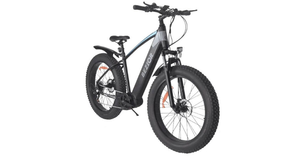 A front view of a BEZIOR XF800 Electric City Bike