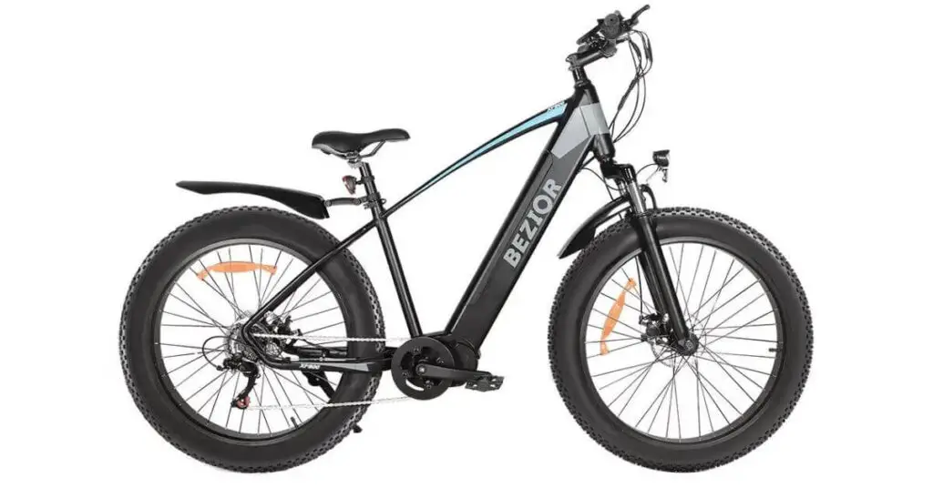 a side-view image of a bezior xf800 electric bike