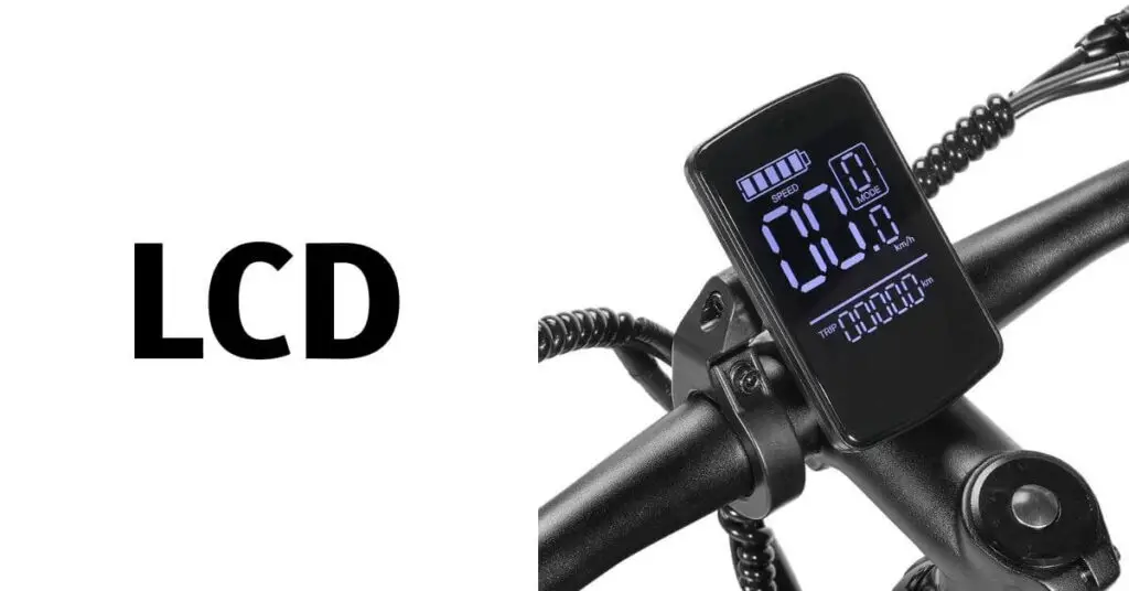 an image of the eleglide tankroll electric bike's LCD on the handlebars