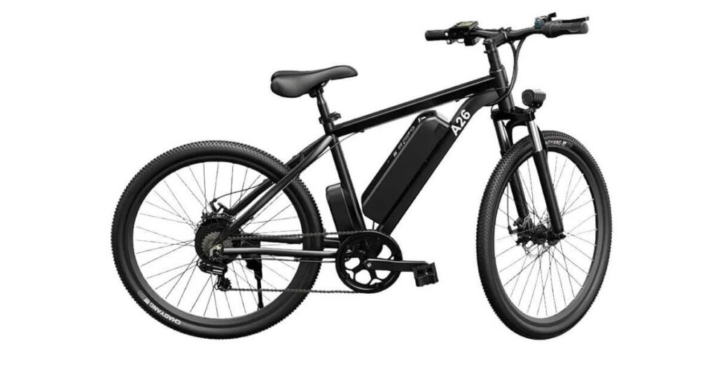 an image of the ST3IKE ADO A26+ Urban Family Bike 250W  in black colour