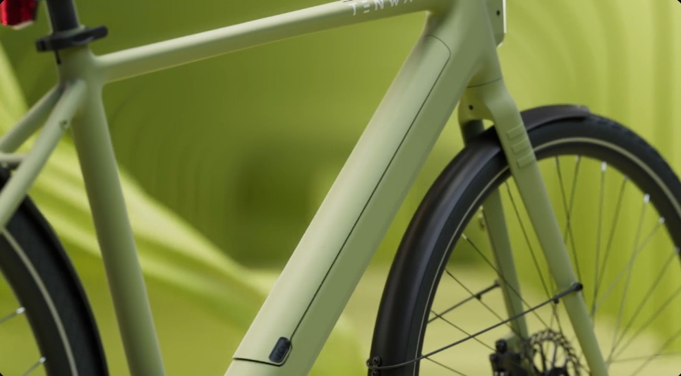 Tenways CGO600 Pro battery integrated into the frame