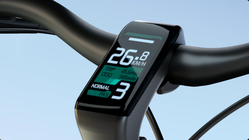 Tenways CGO800S display showing speed and assist level